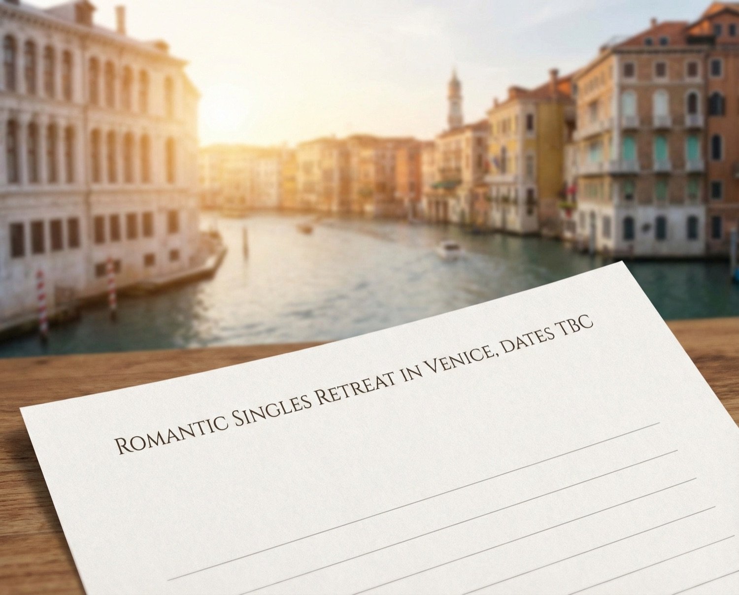 Romantic Singles Retreat in Venice